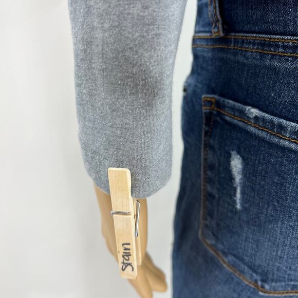 Faded Glory XS Gray I just Want A Hug Porcupine Baby Tee Shirt Long Sleeve - Picture 6 of 8